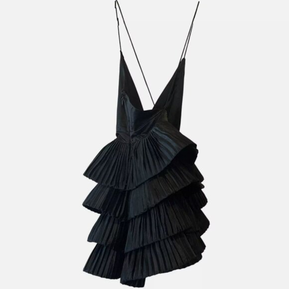 Gorgeous Brand New Sleeveless V-Neck Tiered Mini Dress by Maeve - Picture 9 of 16